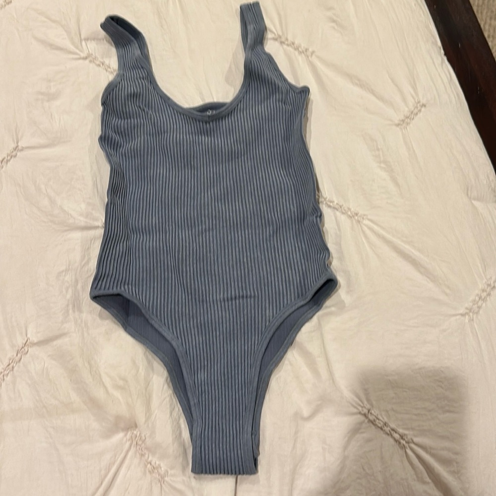 Silver/gray bodysuit